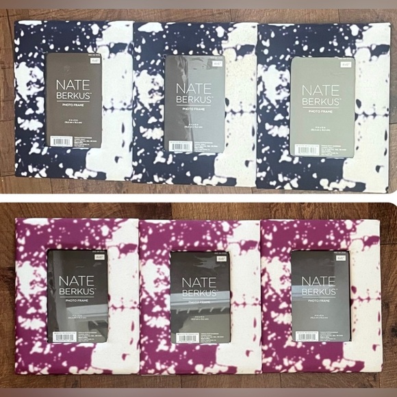 3 brand new Nate berkus quilted marble design picture frames 4”x6” - Picture 7 of 7